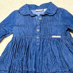 Calvin Klein Jeans - Girls Long Sleeve Denim Dress - Size 4T